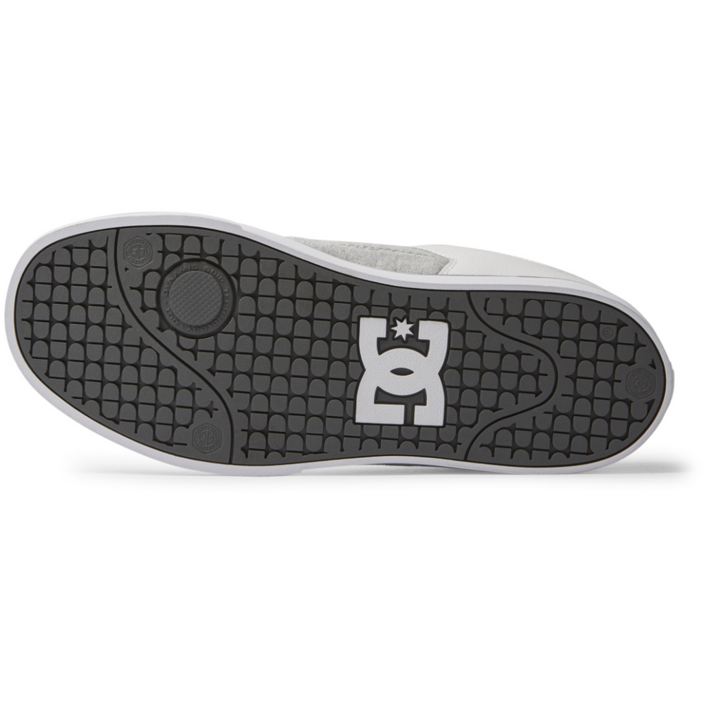 DC Men's Pure Skate Shoes - Grey/White/Grey