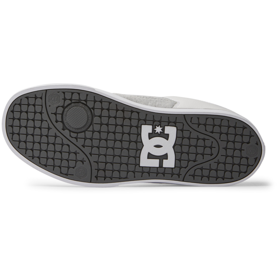 DC Men's Pure Skate Shoes - Grey/White/Grey