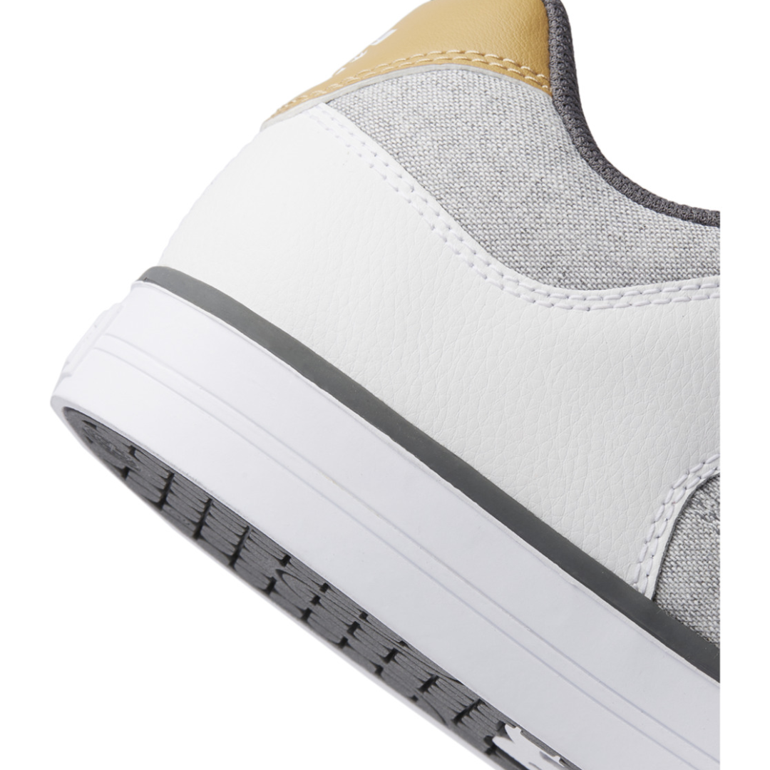 DC Men's Pure Skate Shoes - Grey/White/Grey