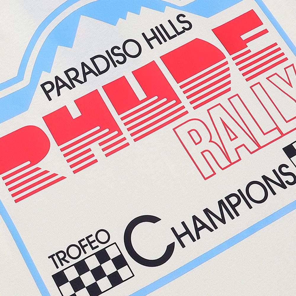 Rhude T-shirts Paradiso Rally Racing Short Sleeves Men and Women