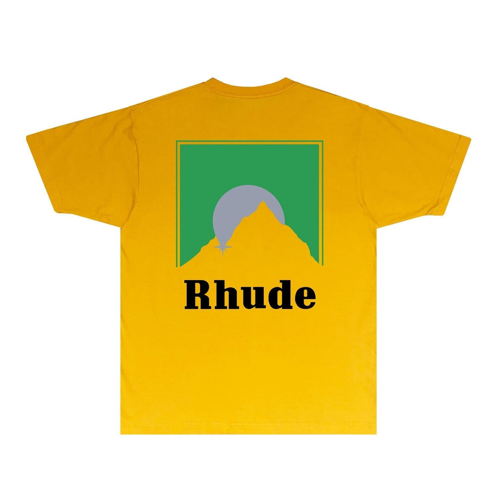 Rhude T-shirts Printed Trendy Pure Cotton