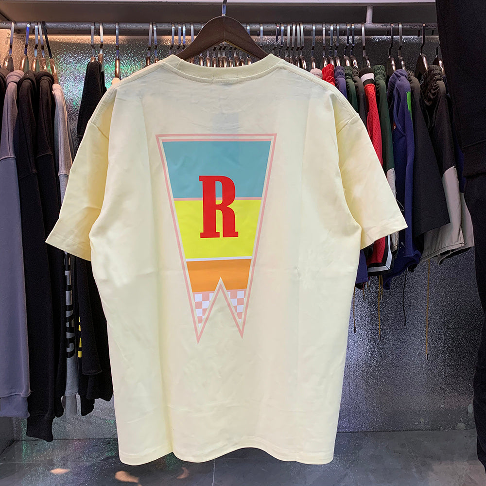 Rhude T-shirts Cotton Short Sleeves Loose Men and Women