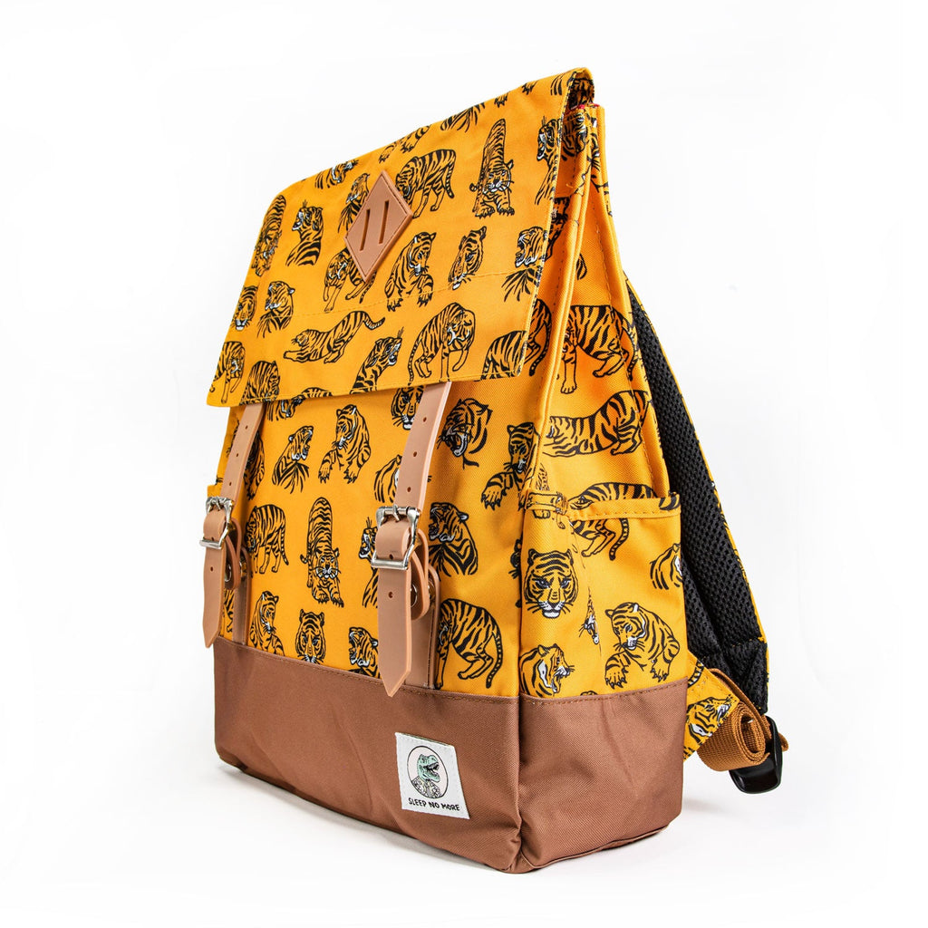 Vintage Backpack ✦ Old School Tiger Orange