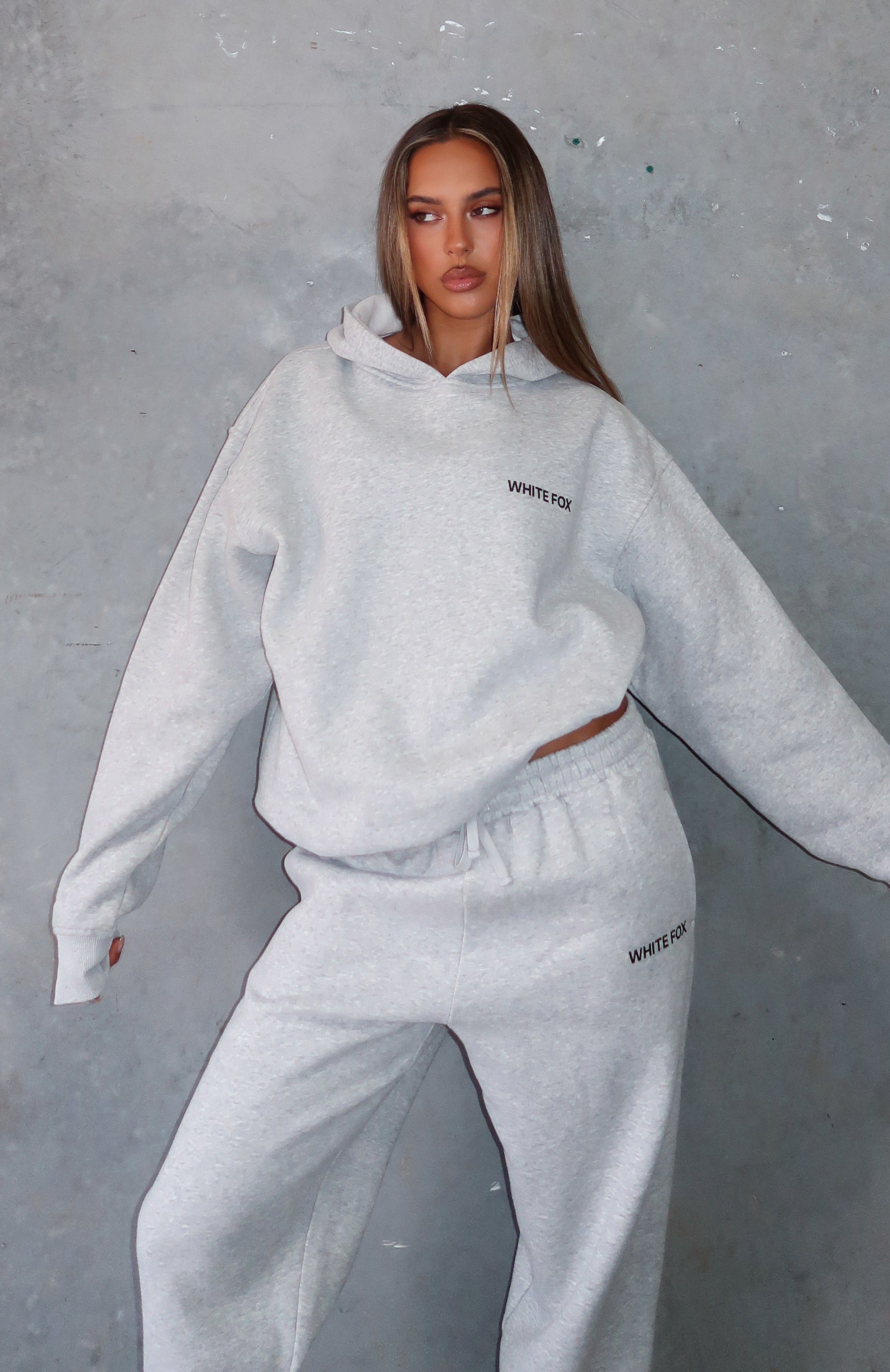 Core Classic Oversized Hoodie Dark Grey Marle