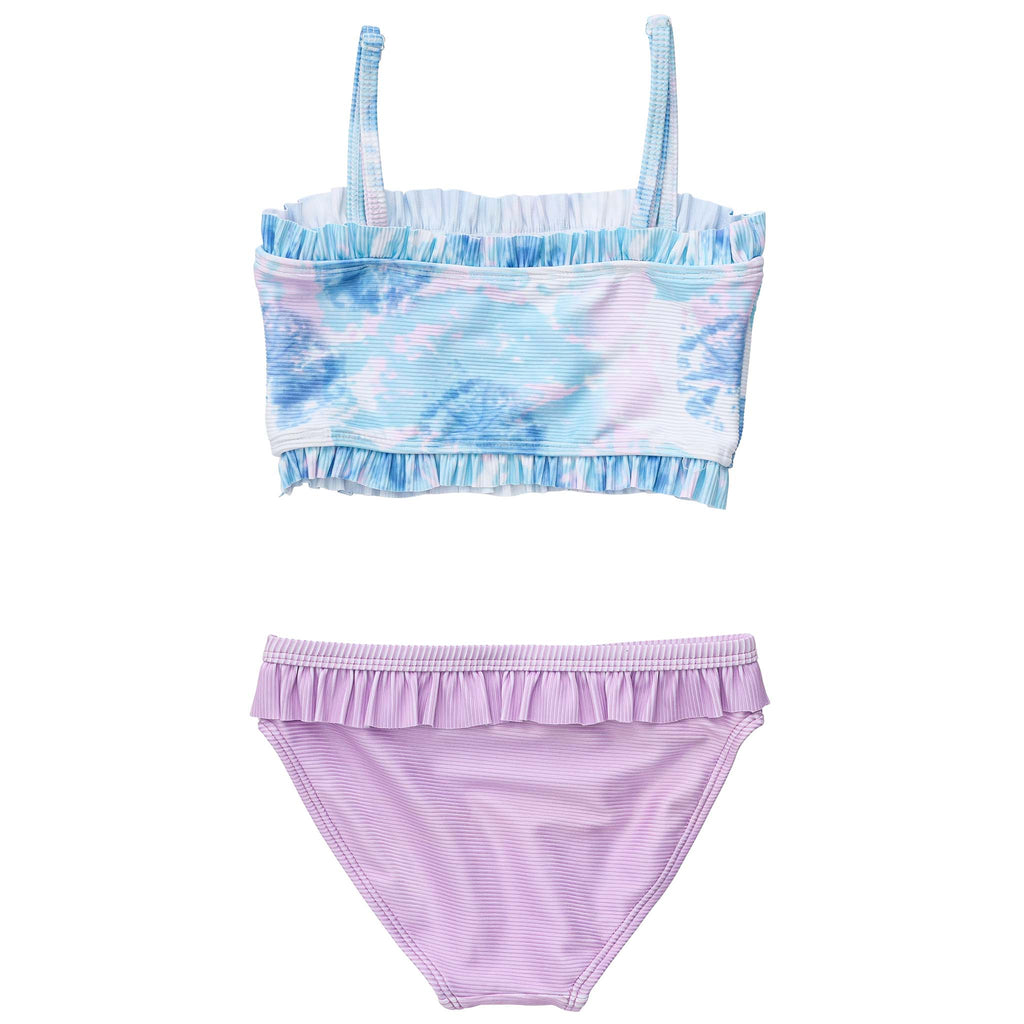 Sky Dye Frilled Bandeau Bikini - FINAL SALE