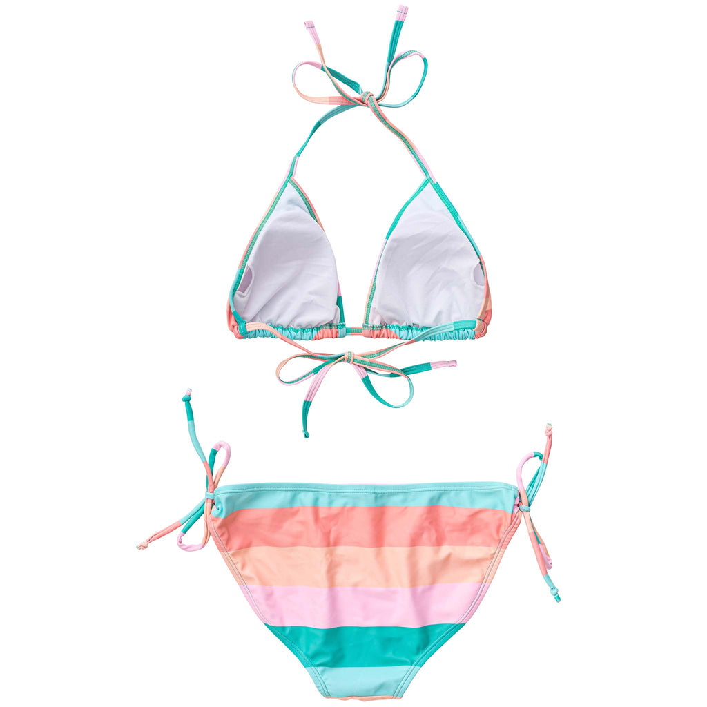 Sunset Stripe Triangle Bikini - FINAL SALE