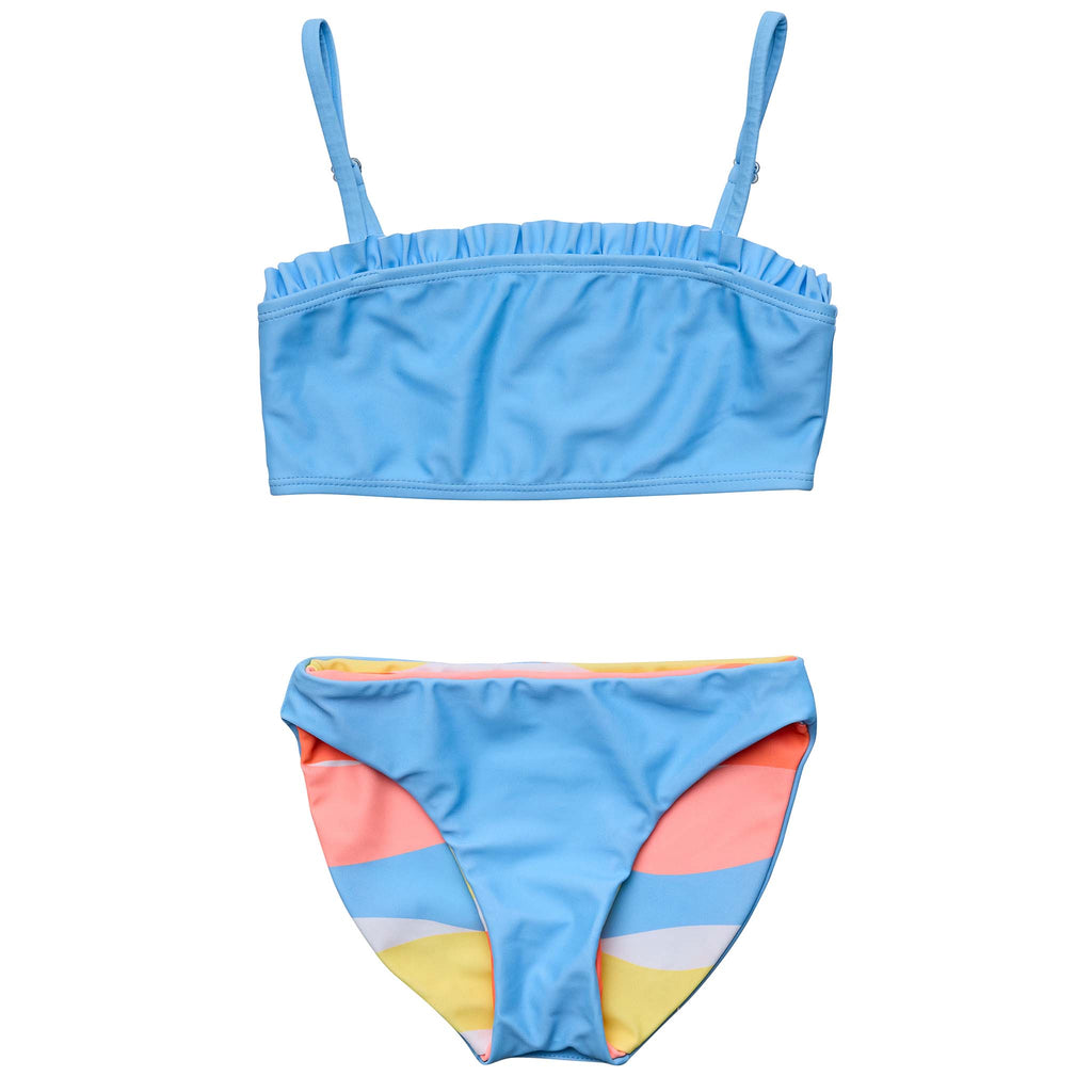 Good Vibes Frilled Bandeau Bikini - FINAL SALE