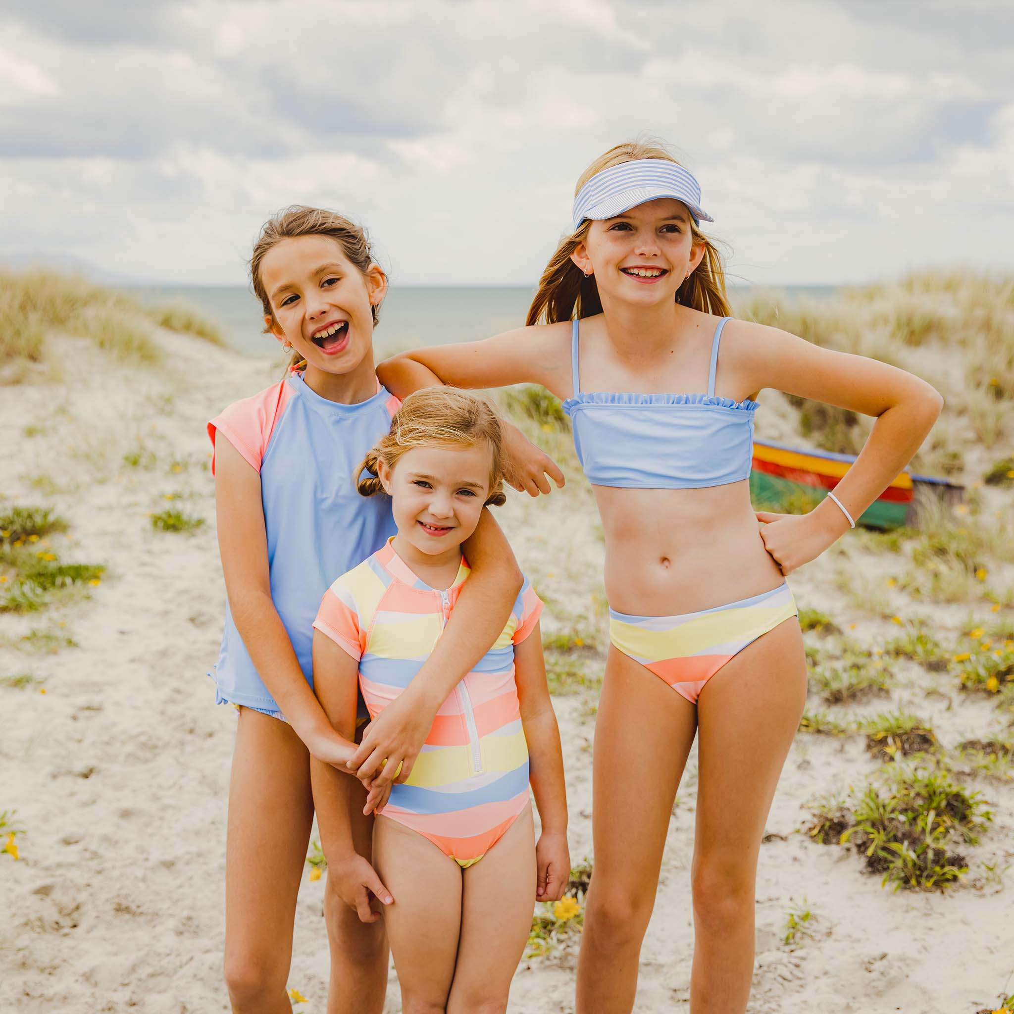 Good Vibes Frilled Bandeau Bikini - FINAL SALE