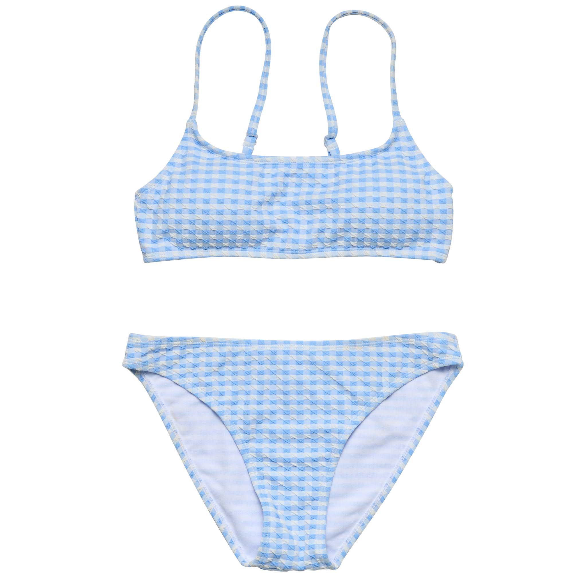 Seaside Gingham Teen Crop Bikini