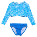 Santorini Blue Crop LS Rash Set