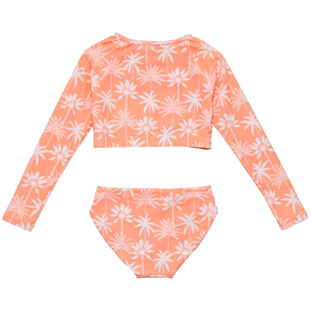Cali Palms Recycled Crop LS Rash Set