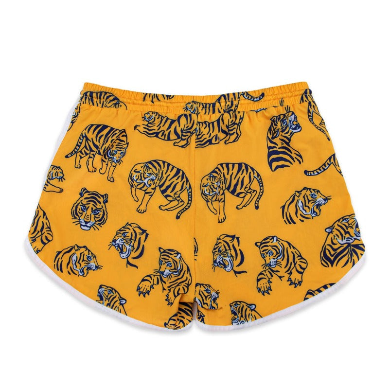 Adult Swimwear ▪︎ Shorts ▪︎ OLD SCHOOL TIGER ▪︎ ORANGE