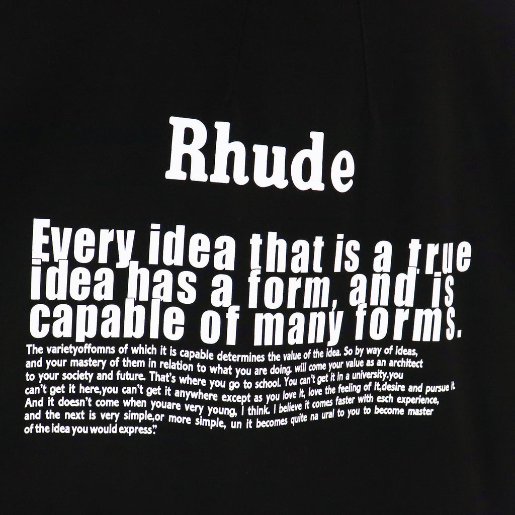 Rhude T-shirt Alphabet Slogan Printed Short Sleeve T-shirt