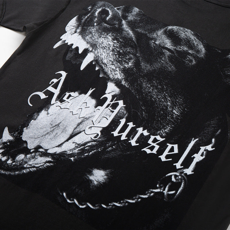 Askyurself T-shirts Loose Printed Couple Men and Women