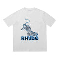 Rhude T-shirt Leopard Print Short Sleeve T-shirt