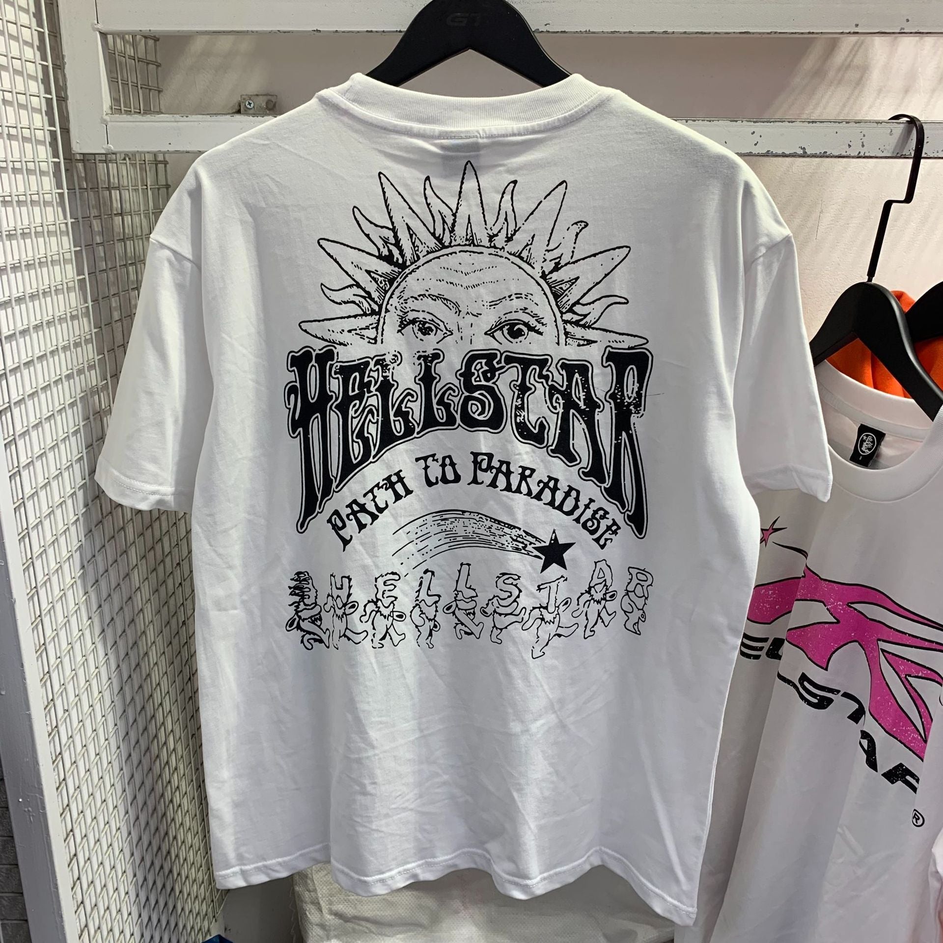 Hellstar T-shirt Color Spiral Print Casual Loose