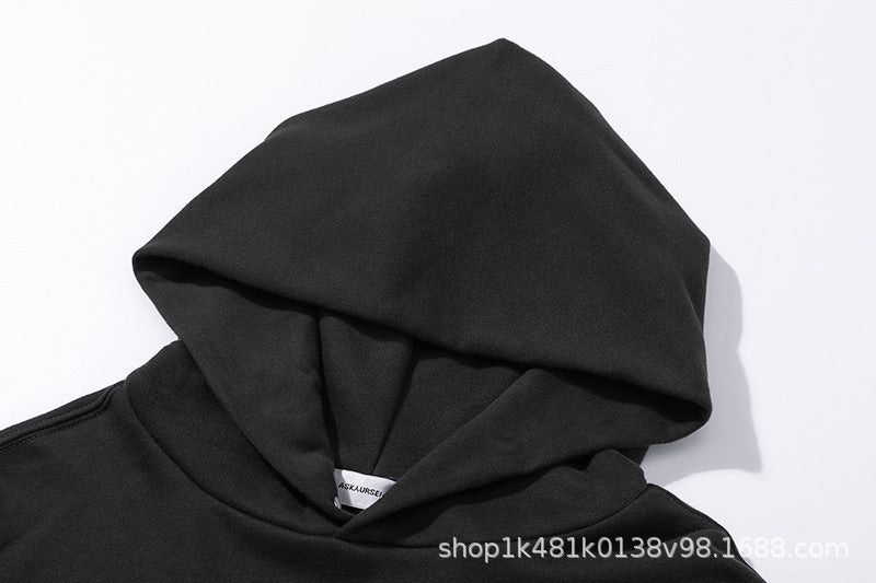 Askyurself Hoodie Retro American Casual High Street Loose