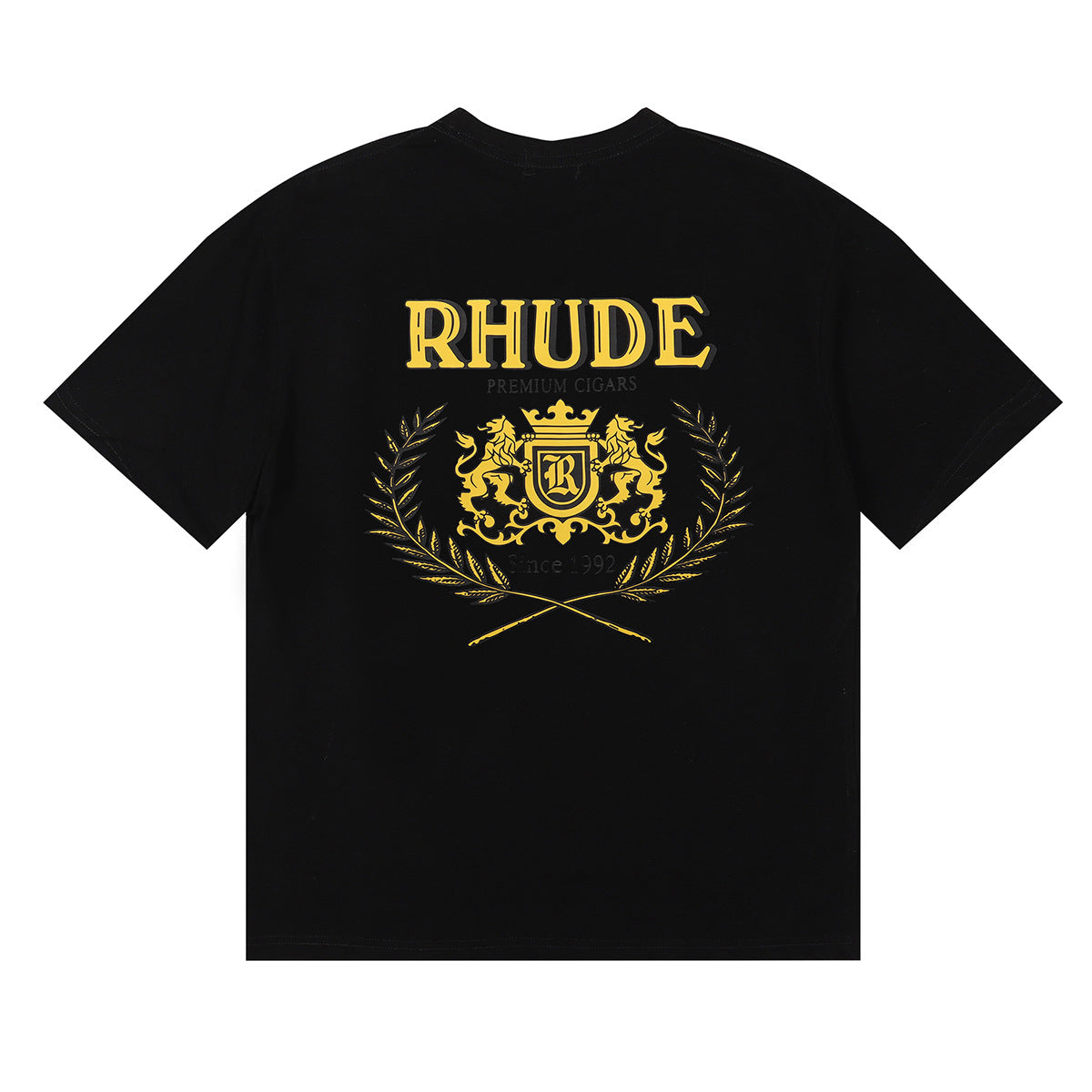 Rhude T-shirt Wheat Ear Badge Short Sleeve T-shirt
