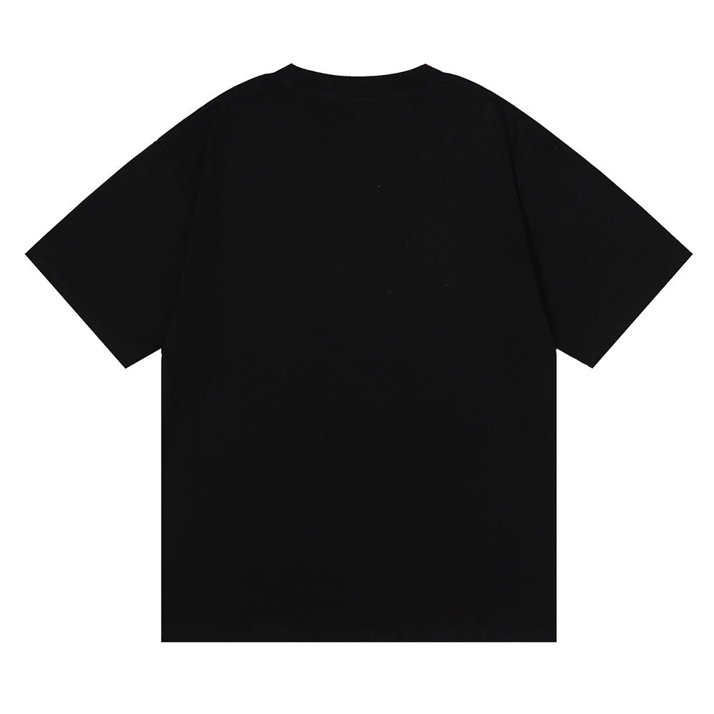 Rhude T-shirt Micro Label Letter Retro Printed Short Sleeve T-shirt