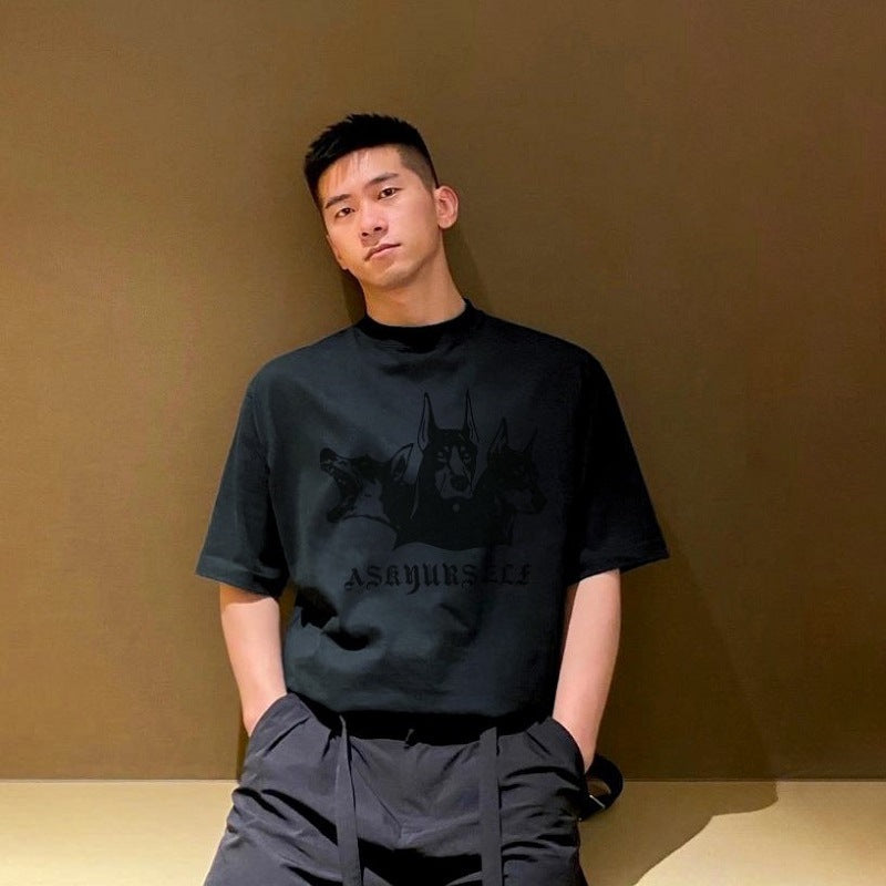 Askyurself T-shirts Loose Men's Short Sleeve Summer