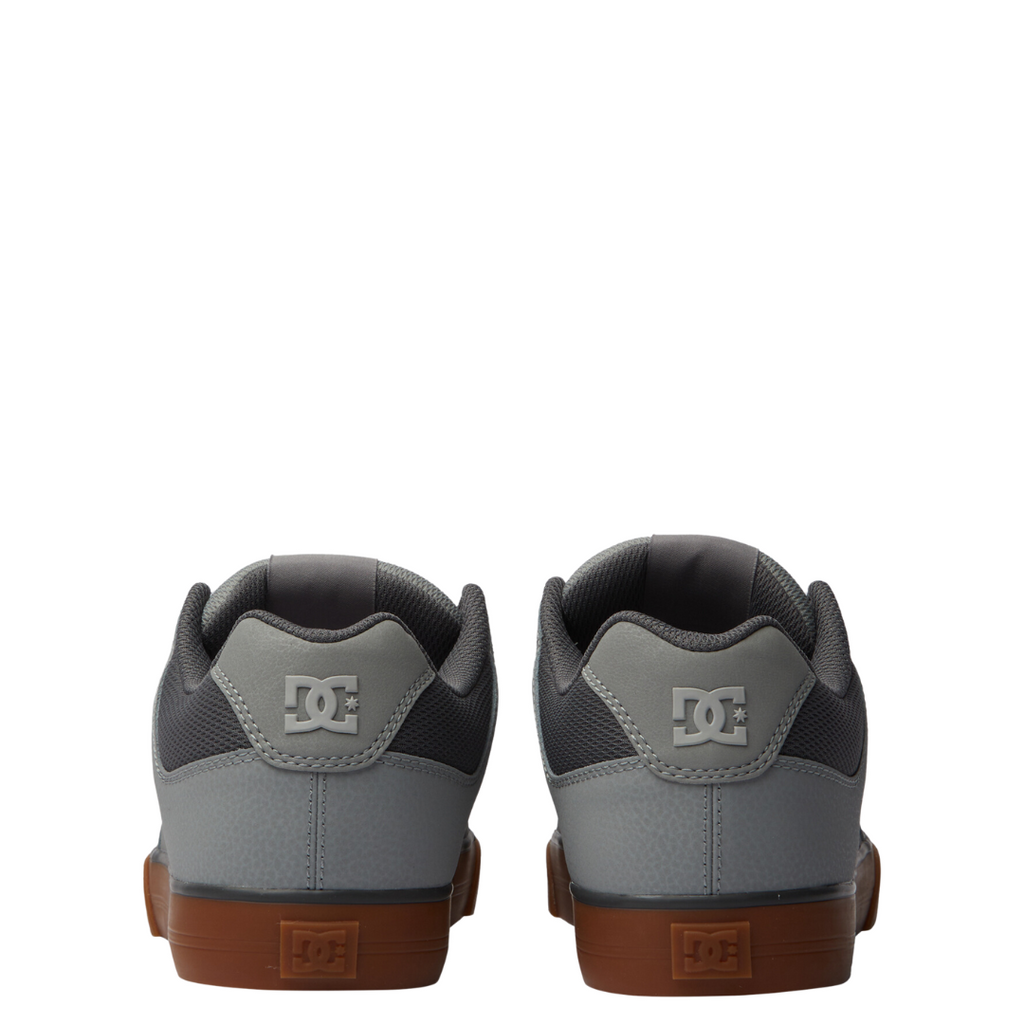 DC Men's Pure Skate Shoes - Carbon/Gum