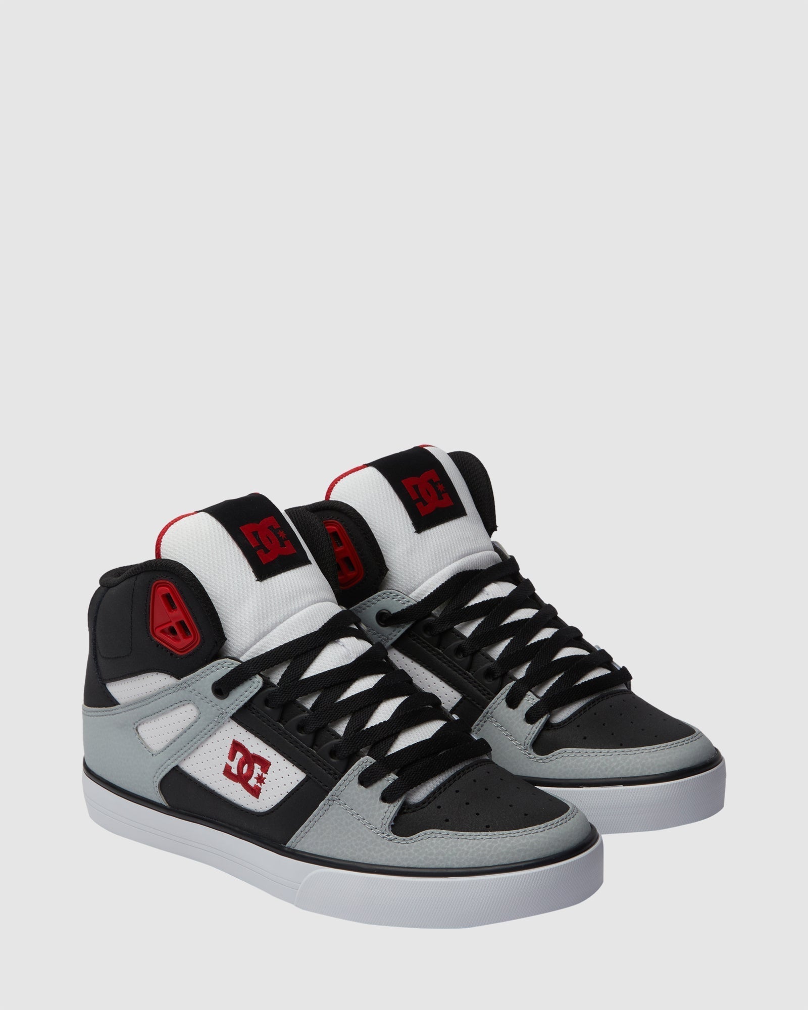 DC Men's Pure High-Top WC Shoes - Grey/White/Grey