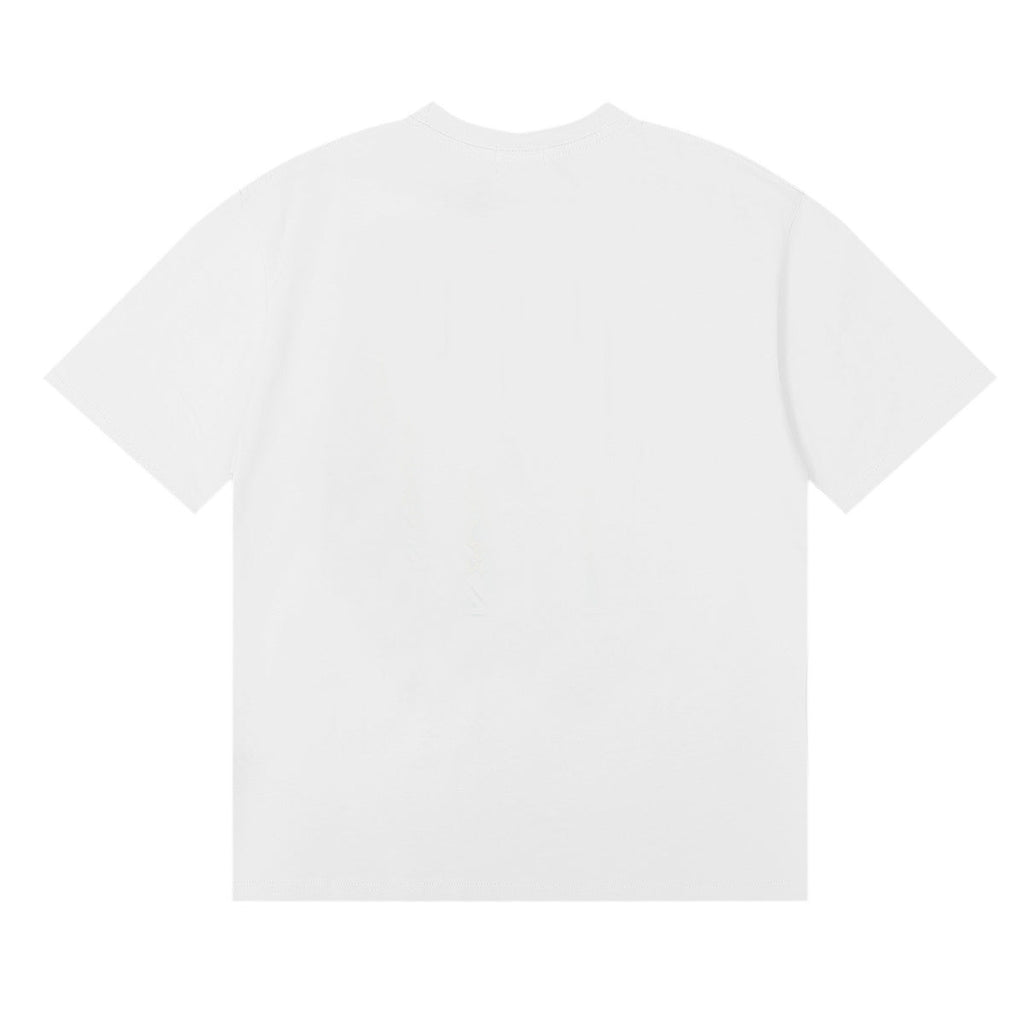 Rhude T-shirts Collegiate Cotton Casual Short Sleeve Men and Women