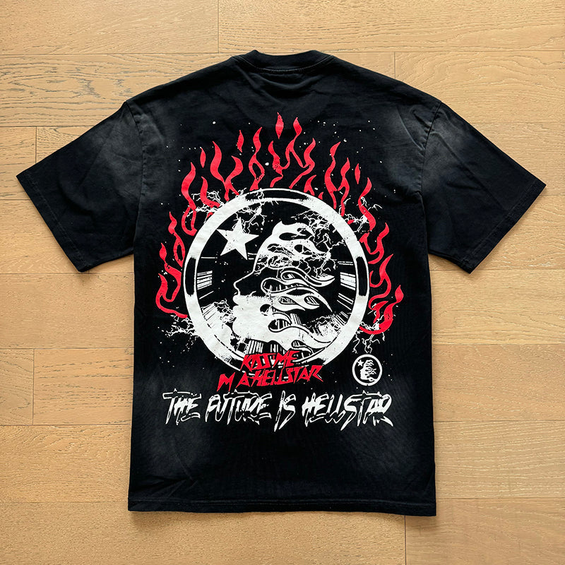 Hellstar T-shirts Washed Aging Process