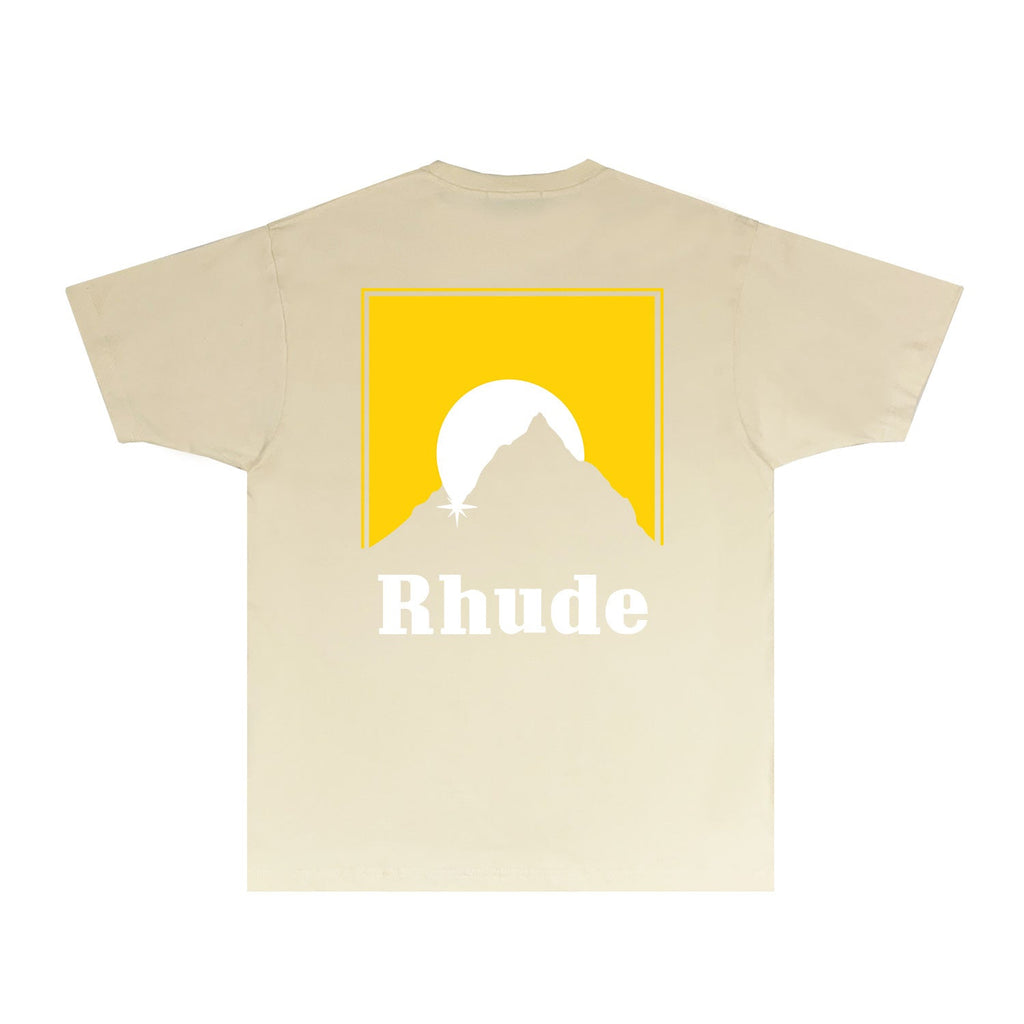 Rhude T-shirts Printed Trendy Pure Cotton
